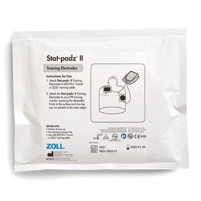 Electrode de formation Stat Padz II pour Zoll AED Plus